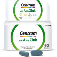 Produktbild von Centrum A-Z Multivitamin Tabletten für Erwachsene glutenfrei und laktosefrei 60 Stück