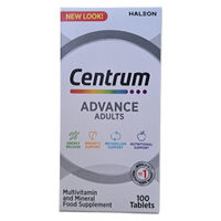 Produktbild von Centrum Advance Multivitamin- und Mineralstoffpräparat für Erwachsene und Kinder, 100 Tabletten, laktosefrei und glutenfrei
