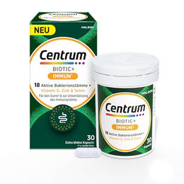 Centrum BIOTIC+ IMMUN Kapseln mit Milchsäurebakterien und Vitaminen, 30 Kapseln, laktosefrei und glutenfrei – Bild 1 von 6