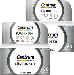 Centrum Für Ihn 50+ Nahrungsergänzungsmittel Tabletten für Männer und Senioren 60 Stück glutenfrei laktosefrei ohne Gelatine – Bild 1 von 1