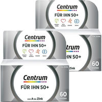 Produktbild von Centrum Für Ihn 50+ Nahrungsergänzungsmittel Tabletten für Männer und Senioren 60 Stück glutenfrei laktosefrei ohne Gelatine