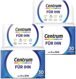 Centrum Für Ihn Nahrungsergänzungsmittel Tabletten für Männer und Senioren glutenfrei laktosefrei ohne Gelatine – Bild 1 von 1