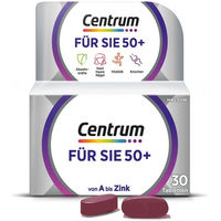 Produktbild von Centrum Für Sie 50+ Multivitamin Tabletten für Frauen und Senioren glutenfrei und laktosefrei 30 Stück