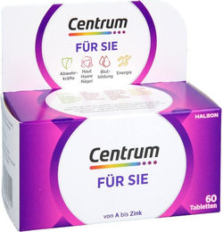 Centrum Für Sie Multivitamin Tabletten für Frauen glutenfrei und laktosefrei 60 Stück – Bild 1 von 4