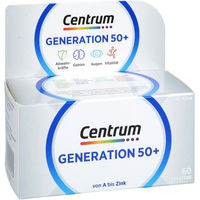 Produktbild von Centrum Generation 50+ Multivitamin Tabletten für Erwachsene 60 Stück glutenfrei laktosefrei ohne Gelatine