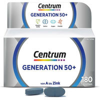 Produktbild von Centrum Generation 50+ Tabletten für Senioren glutenfrei und laktosefrei 180 Stück