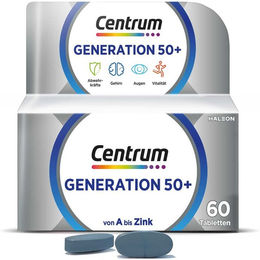 Centrum Generation 50+ Tabletten für Senioren glutenfrei und laktosefrei 60 Stück – Bild 1 von 1
