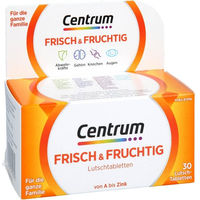 Produktbild von Centrum Multivitamin Lutschtabletten frisch & fruchtig glutenfrei und laktosefrei 30 Stück