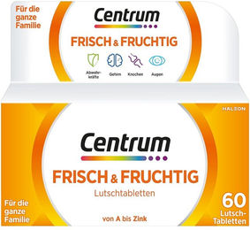 Centrum Multivitamin Lutschtabletten Frisch & Fruchtig glutenfrei und laktosefrei 60 Stück – Bild 1 von 1