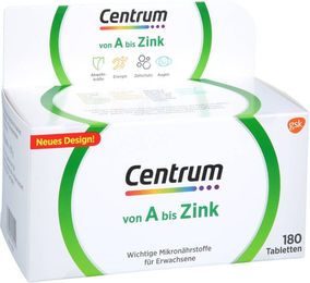 Centrum Multivitamin Tabletten für Erwachsene mit Vitaminen und Mineralstoffen glutenfrei und laktosefrei 180 Stück – Bild 1 von 1