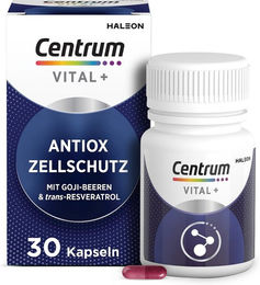 Centrum Vital+ Antiox Zellschutz Kapseln vegan für Erwachsene 30 Stück – Bild 1 von 6
