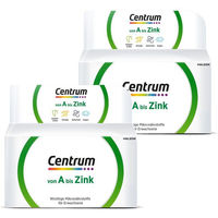 Produktbild von Centrum Von A bis Zink Multivitamin Tabletten für Erwachsene glutenfrei laktosefrei ohne Gelatine 360 Stück