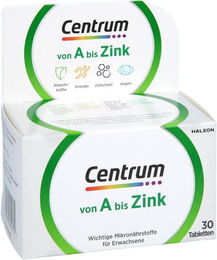 Centrum Von A bis Zink Multivitamin Tabletten für Erwachsene glutenfrei und laktosefrei 30 Stück – Bild 1 von 1