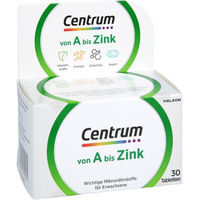 Produktbild von Centrum Von A bis Zink Multivitamin Tabletten für Erwachsene glutenfrei und laktosefrei 30 Stück