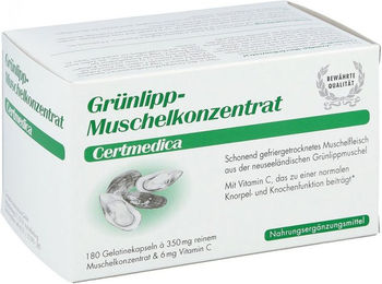 Certmedica International Grünlipp Muschel Konzentrat Kapseln NZ 180 Stück – Bild 1 von 1
