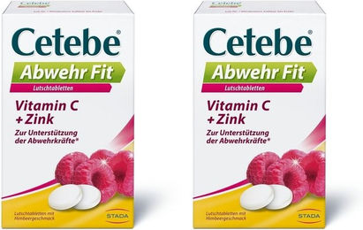 Cetebe Abwehr Fit Nahrungsergänzungsmittel mit Ascorbinsäure Vitamin C und Zink Lutschtabletten – Bild 1 von 1