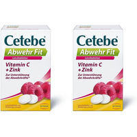 Produktbild von Cetebe Abwehr Fit Nahrungsergänzungsmittel mit Ascorbinsäure Vitamin C und Zink Lutschtabletten
