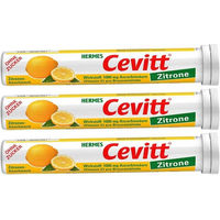 Produktbild von Cevitt Brausetabletten Ascorbinsäure 1000 mg Zitrone glutenfrei und laktosefrei für Erwachsene, Schwangere und Stillende