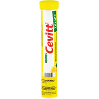 Produktbild von Cevitt Brausetabletten Ascorbinsäure Zitrone 1000 mg glutenfrei und laktosefrei