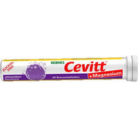 Produktbild von Cevitt Magnesium Brausetabletten Johannisbeere zuckerfrei glutenfrei laktosefrei für Erwachsene