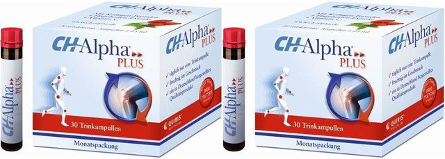 CH-Alpha Kollagen Trinkampullen von Quiris Healthcare mit Hagebuttenextrakt und Vitamin C, glutenfrei und laktosefrei – Bild 1 von 1