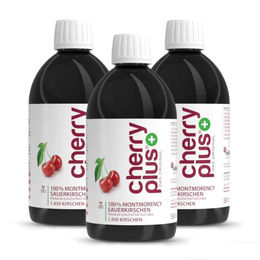 Cherryplus Montmorency Sauerkirsch-Konzentrat zuckerfrei und ohne Zusatzstoffe 500 ml – Bild 1 von 9