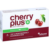 Produktbild von Cherryplus Montmorency Sauerkirschpulver Kapseln vegan ohne Zusatzstoffe 60 Stück