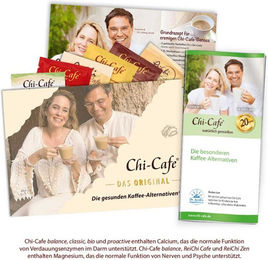 Chi-Cafe Probierpaket ReiChi Kaffee mit Guarana, Reishi und Ginseng Pulver vegan glutenfrei laktosefrei – Bild 1 von 4