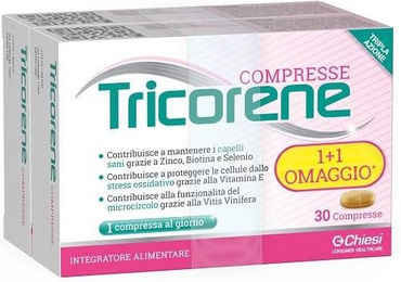 Chiesi TRICORENE Zink Biotin Selen Kombination 60 Tabletten Doppelpackung – Bild 1 von 1