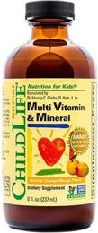 ChildLife Essentials Multivitamine und Mineralstoffe für Kinder und Erwachsene Orange/Mango Flüssig 237 ml – Bild 1 von 4