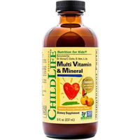 Produktbild von ChildLife Essentials Multivitamine und Mineralstoffe für Kinder und Erwachsene Orange/Mango Flüssig 237 ml