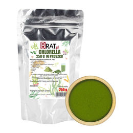 Chlorella Pulver von BRAT.PL vegetarisch 250g – Bild 1 von 3