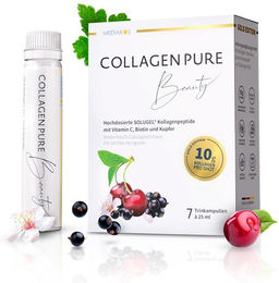 COLLAGEN PURE Beauty Kollagen Typ I und III Trinkampullen hochdosiert laktosefrei und glutenfrei 10 g – Bild 1 von 1