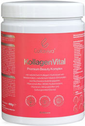Collaviva KollagenVital Premium Beauty Komplex Kollagen Pulver Erdbeere 400g – Bild 1 von 3