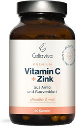 Collaviva Vitamin C aus Acerola und Hagebutte Kapseln vegan ohne Zusatzstoffe – Bild 1 von 3