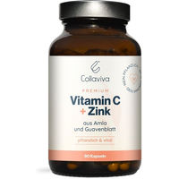 Produktbild von Collaviva Vitamin C aus Acerola und Hagebutte Kapseln vegan ohne Zusatzstoffe