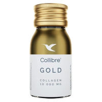 Produktbild von Collibre Kollagen Gold Shot mit 10.000 mg Kollagen aus Rind, 30 Ampullen à 30 ml