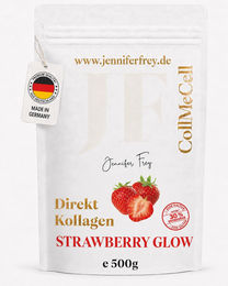 CollMeCell Kollagen Pulver Erdbeere Typ I & III ohne Zusatzstoffe 500g – Bild 1 von 1