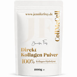 CollMeCell Kollagen Pulver von Jennifer Frey, 1000 g Kollagenhydrolysat Typ I, II & III mit 2000 Dalton Peptiden, ohne Zusatzstoffe – Bild 1 von 1