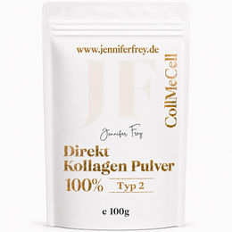 CollMeCell Kollagen Typ 2 Pulver 100 g, Reines Kollagenhydrolysat ohne Zusatzstoffe – Bild 1 von 1