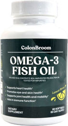 ColonBroom Omega-3 Fischöl Kapseln glutenfrei und zuckerfrei – Bild 1 von 3