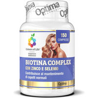 Produktbild von Colours Of Life Biotin Complex mit Zink und Selen Tabletten vegan vegetarisch glutenfrei laktosefrei für Erwachsene