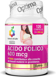 Colours Of Life Folsäure Tabletten vegan vegetarisch glutenfrei für Schwangere und Stillende 120 Stück – Bild 1 von 2