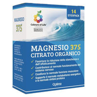 Produktbild von Colours of Life Magnesio 375 Magnesium Citrat Sticks vegan vegetarisch 14 Stück