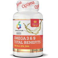 Produktbild von Colours Of Life Omega 369 Total Benefits Kapseln glutenfrei und laktosefrei