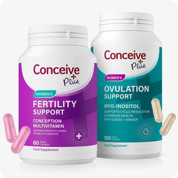 Conceive Plus Fertility & Ovulation Pack für Frauen mit Myo-Inositol und Mineralstoff-Komplex 180 Kapseln – Bild 1 von 1