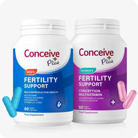 Produktbild von Conceive Plus Fertility Support Pack für Frauen und Männer mit Inositol, 60 Kapseln