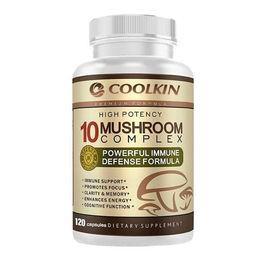 Coolkin 10 Mushroom Complex Nahrungsergänzungsmittel mit 120 Kapseln – Bild 1 von 3