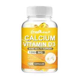 Coolkin Calcium Vitamin D3 1300 mg Nahrungsergänzungsmittel 120 Kapseln – Bild 1 von 1