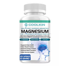 Coolkin Magnesium 3 in 1 Komplex L-Threonate, Bisglycinat, Malat 1502 mg 120 Kapseln – Bild 1 von 3